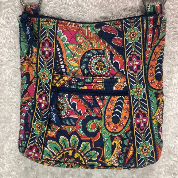 Vera Bradley Venetian Paisley‎ Mailbag Purse - Picture 5 of 8